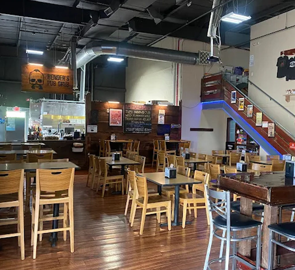 A photo of the inside of Bender's Pub Grub in Alexandria, Kentucky.
